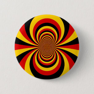 Badge Rond 5 Cm I Love Germany National Flag Colors Art Print
