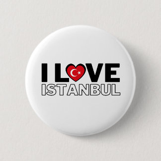 Badge Rond 5 Cm I LOVE ISTANBUL - For real Istanbulites!