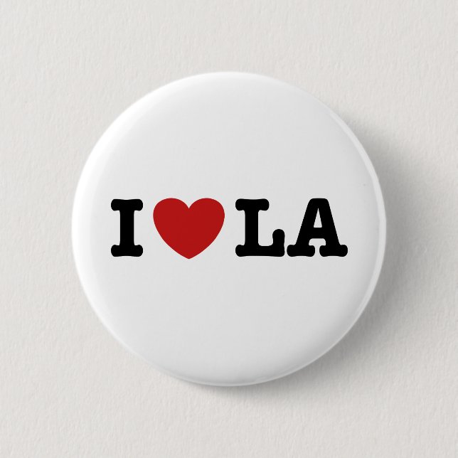 Badge Rond 5 Cm I Love LA (Devant)