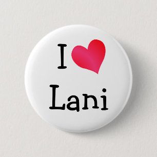 Badge Rond 5 Cm I Love Lani