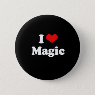 Badge Rond 5 Cm I Love Magic Tshirt