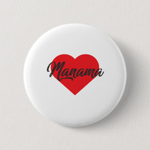 Badge Rond 5 Cm I Love Manama - Bahreïn