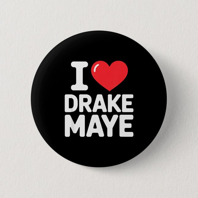 Badge Rond 5 Cm I Love Maye  (Devant)