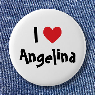 Badge Rond 5 Cm I Love Name