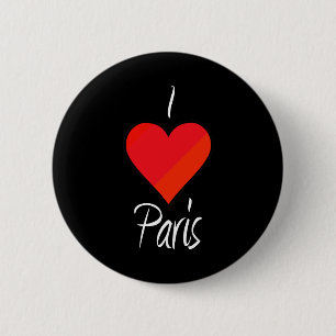 Badge Rond 5 Cm I Love Paris