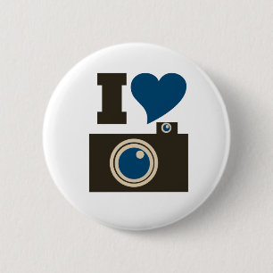 Badge Rond 5 Cm I Love Photography for Women