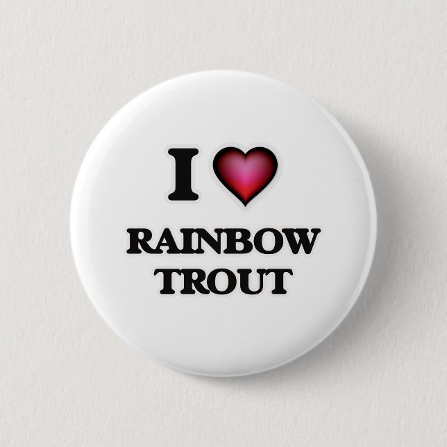 Badge Rond 5 Cm I Love Rainbow Trout (Devant)