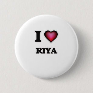 Badge Rond 5 Cm I Love Riya