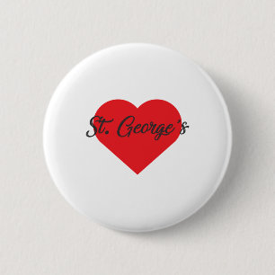 Badge Rond 5 Cm I Love St George's - Grenade