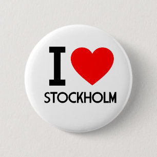Badge Rond 5 Cm I Love Stockholm