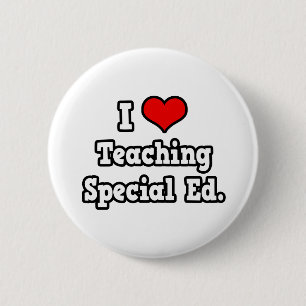 Badge Rond 5 Cm I Love Teaching Special Ed