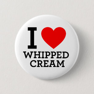 Badge Rond 5 Cm I Love Whipped Cream