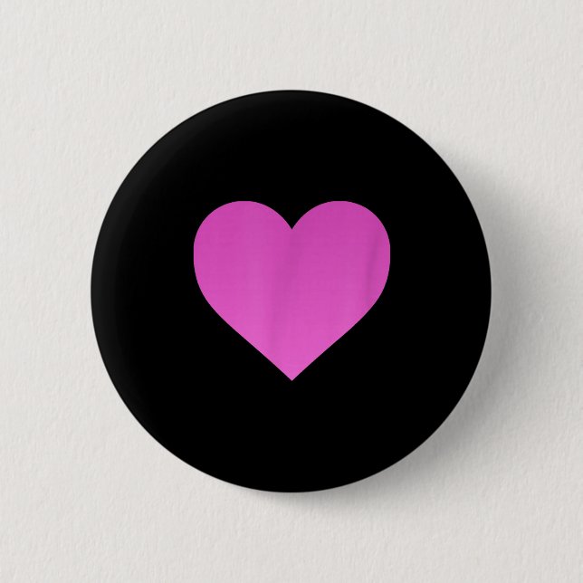 Badge Rond 5 Cm I Love You Nk Purple Heart Valentine's Day Emotico (Devant)