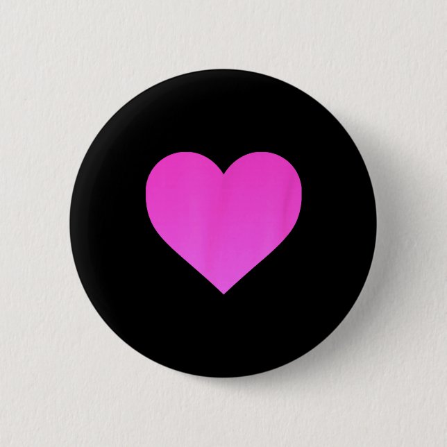 Badge Rond 5 Cm I Love You Nk Purple Heart Valentines Day Emotico  (Devant)