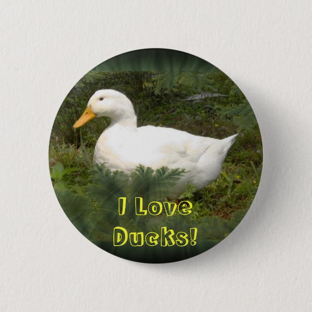 Badge Rond 5 Cm I LoveDucks ! Pin de cercle (Devant)