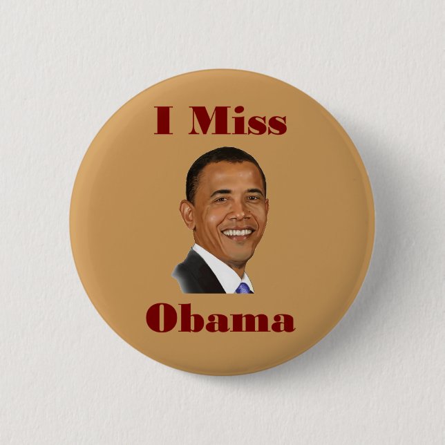 Badge Rond 5 Cm I Mlle Obama (Devant)
