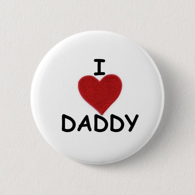 BADGE ROND 5 CM I PAPA DE COEUR (Devant)