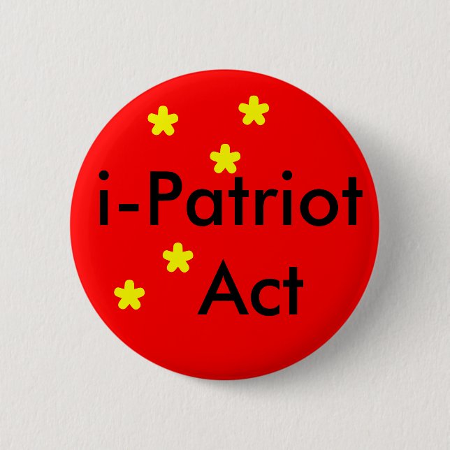 Badge Rond 5 Cm i Patriot Act (Devant)