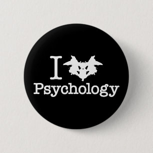 Badge Rond 5 Cm I psychologie de coeur (tache d'encre de