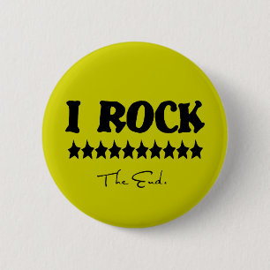 Badge Rond 5 Cm I Rock, Le Bouton Fin