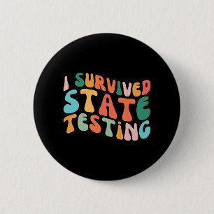 Badge Rond 5 Cm I Survie State Testing Design Student State Test