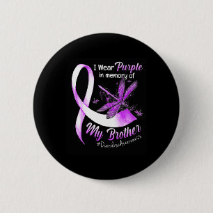 Badge Rond 5 Cm I Wear Purple
