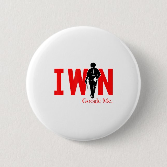 Badge Rond 5 Cm I Win Google Me Motivational Confidence Shirt  (Devant)