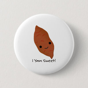Badge Rond 5 Cm I Yam Sweet Potato