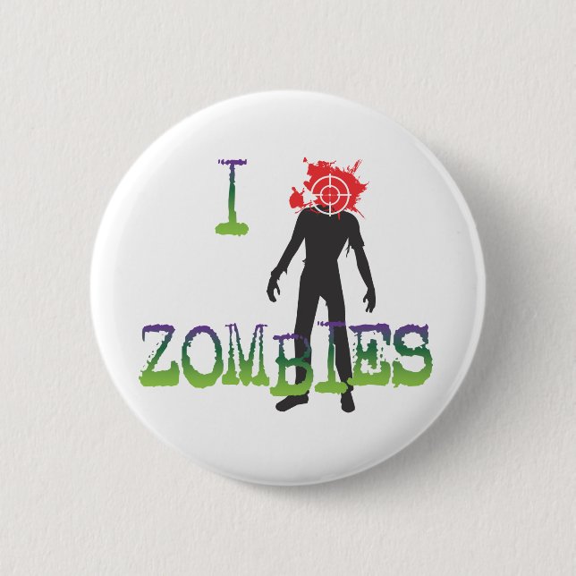 Badge Rond 5 Cm I zombis de Headshot (Devant)