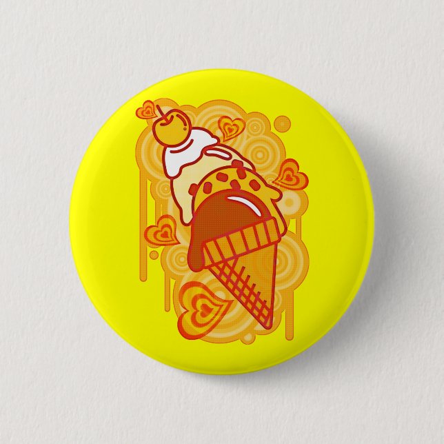 Badge Rond 5 Cm Ice_Cream_Paint (Devant)