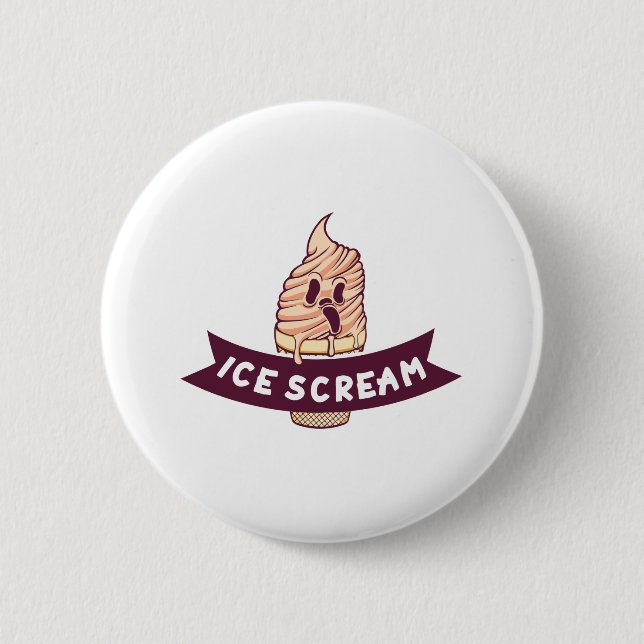 Badge Rond 5 Cm Ice Scream (Devant)