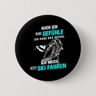 Badge Rond 5 Cm Ich Muss Ski Conduite Skier Mountain Sport Ski Pis