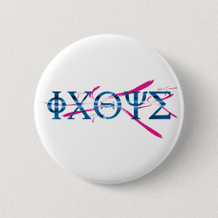Badge Rond 5 Cm ICHTYS Grec
