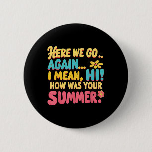 Badge Rond 5 Cm Ici On Va Encore Je Veux Dire Bonjour Comment Étai