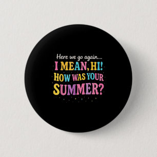 Badge Rond 5 Cm Ici On Va Encore Je Veux Dire Bonjour Comment Étai