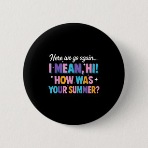 Badge Rond 5 Cm Ici On Va Encore Je Veux Dire Bonjour Comment Étai