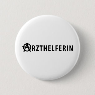 Badge Rond 5 Cm Icône Arzthelferine