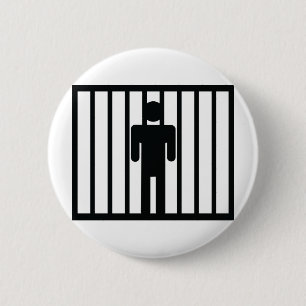 Badge Rond 5 Cm icône de prisonnier