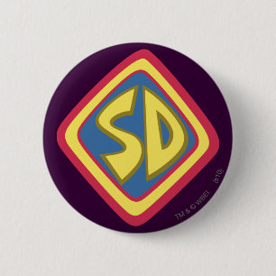 Badge Rond 5 Cm Icône de Scooby-Doo "écart-type"