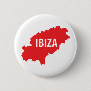 Badge Rond 5 Cm Icône Ibiza