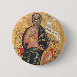 Badge Rond 5 Cm Icône orthodoxe de saint André l'apôtre