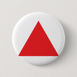 Badge Rond 5 Cm icône triangle rouge