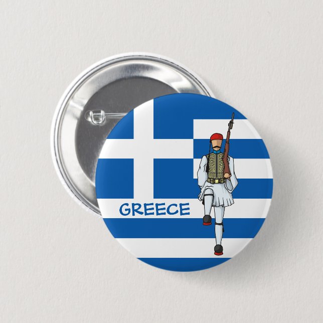 Badge Rond 5 Cm Icône Tsolias (Devant & derrière)