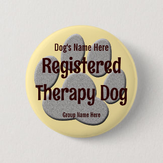 Badge Rond 5 Cm ID chien thérapeutique
