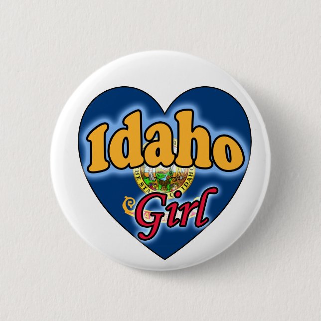 Badge Rond 5 Cm Idaho Girl (Devant)