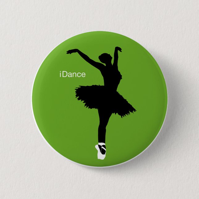 Badge Rond 5 Cm iDance (vert) (Devant)