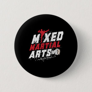 Badge Rond 5 Cm Idée cadeau amateur de kickboxing Mma arts martiau