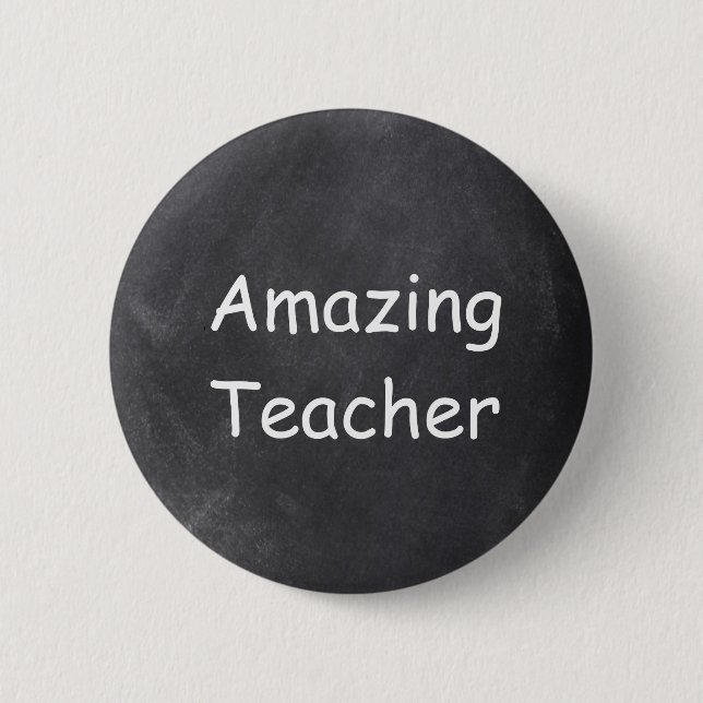 Badge Rond 5 Cm Idée cadeau de conception de tableau noir pour ens (Devant)