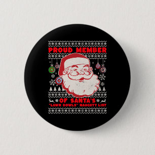 Badge Rond 5 Cm Idée De Bowles De Pelouse De Noël Pour Hommes Et S