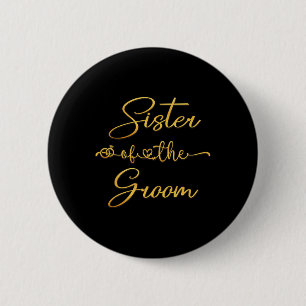 Badge Rond 5 Cm Idée de participation au mariage de la sœur du mar